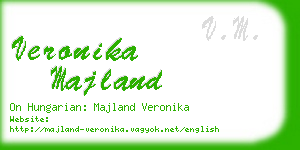 veronika majland business card